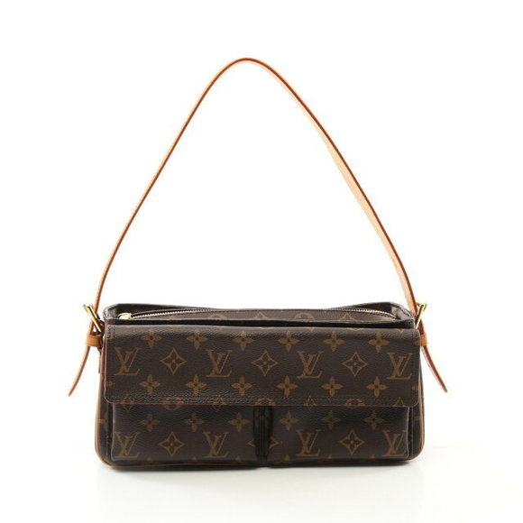 Louis Vuitton Viva Cite Shoulder Bag Leather Monogram Brown - Picture 1 of 7